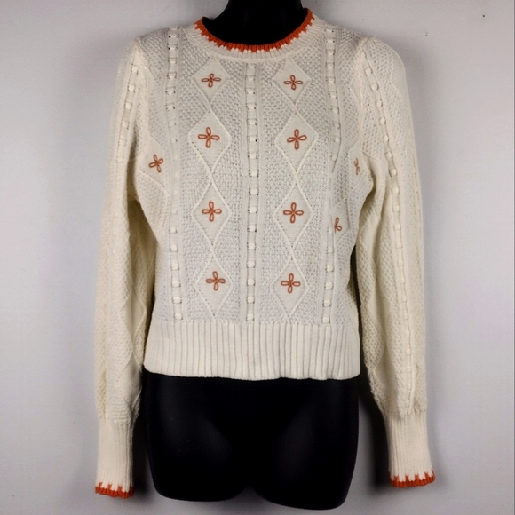 a.n.a Sweaters - Embroidered Sweater
